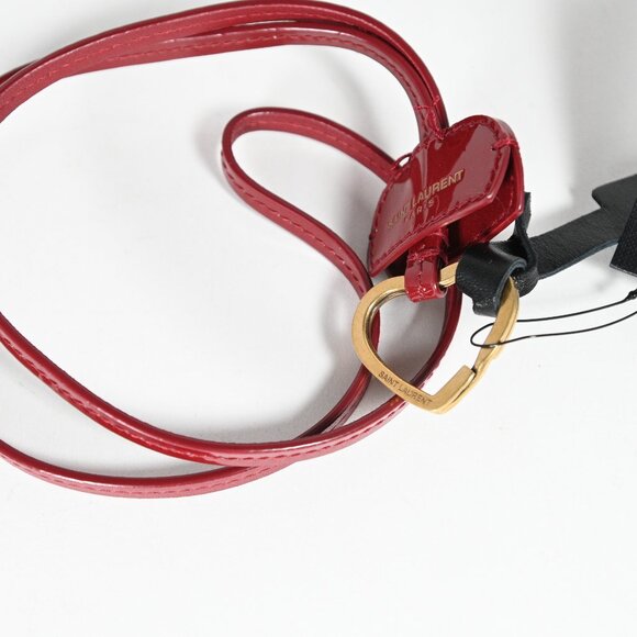 Saint Laurent Opyum Red with Gold Heart Keychain - Brand New with Tags - Picture 5 of 6